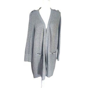Talbots Gray Open Front Cardigan Sweater Size 3XP Woman's  Petite